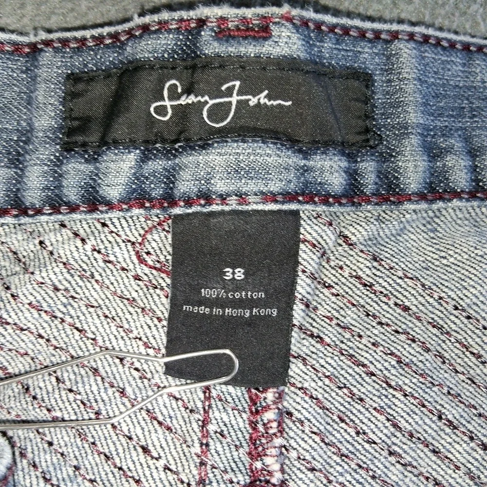 Vtg Sean John Embroidered Jeans Mens 36 X 33